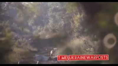 Russian target neutralised by a Ukrainian sniper in an area of counter-offensive operations.