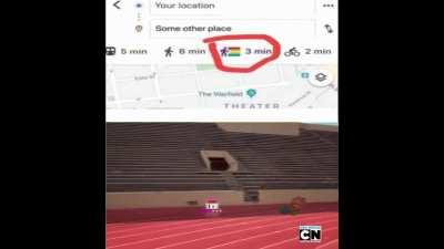 I finally found out what the 'rainbow walking' means...