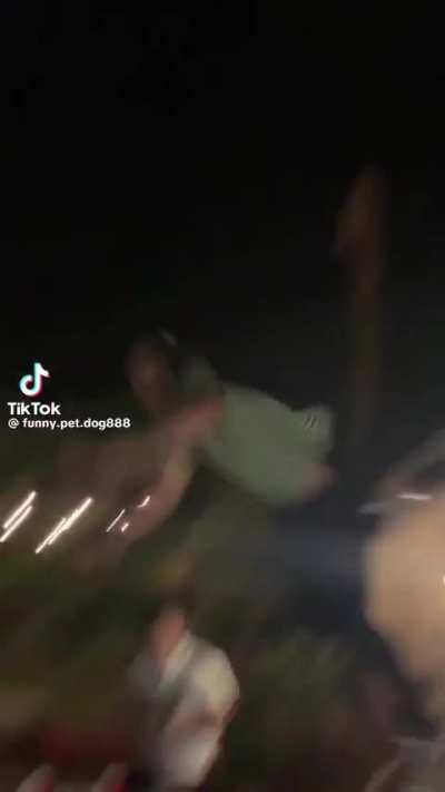 Guy smashes his face into a table jumping off a roof. 1.... 2... OUUUU