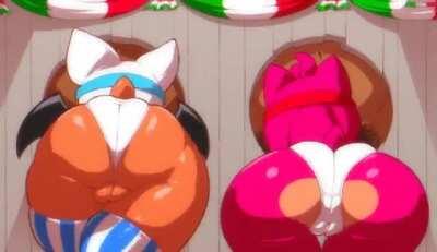 Amy & Rouge at the glory hole [MF] (Angelauxes)