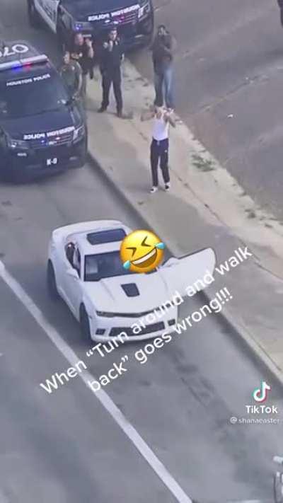 I'm impressed he wasn't tazed at the very least