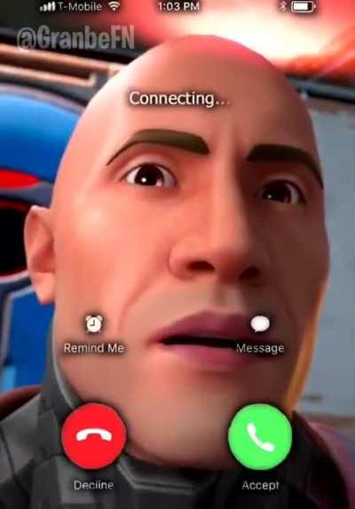 The Rock facetimes Agent Jones (animation by @Purx124 & @Feraalsy)