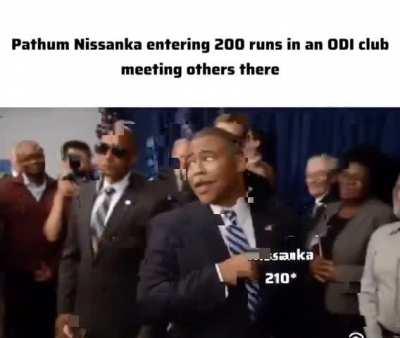 Nissanka be like nowadays 