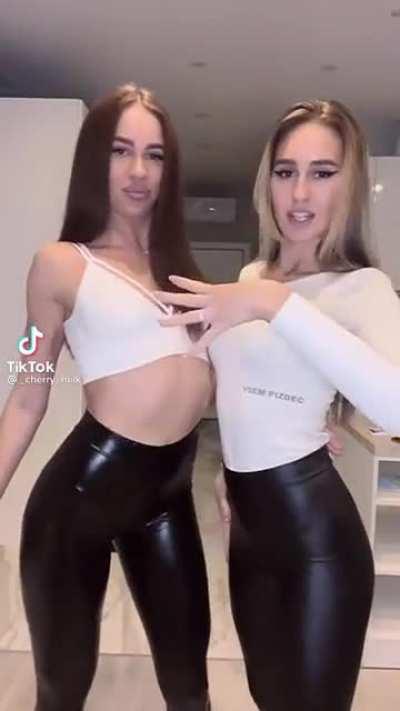 Idk what they’re doing but the leather leggings are hot