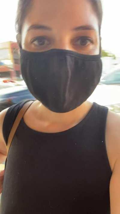 Got caught flashing by a car driving by