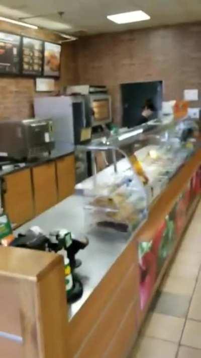 Manager slaps customer because she asked for his name