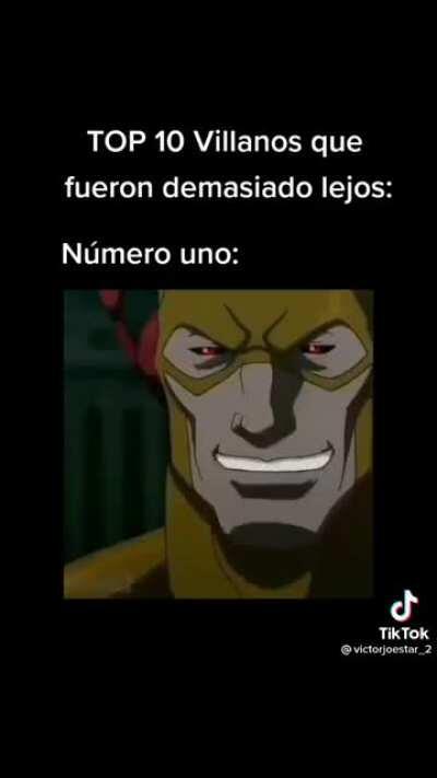 Noooo, besto villano de la historia