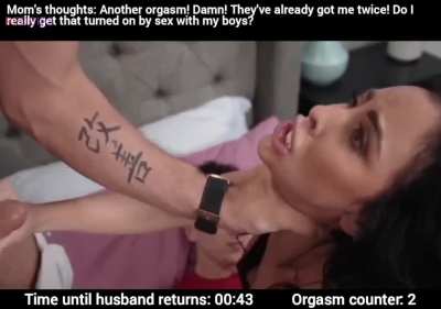 Mom's orgasm counter