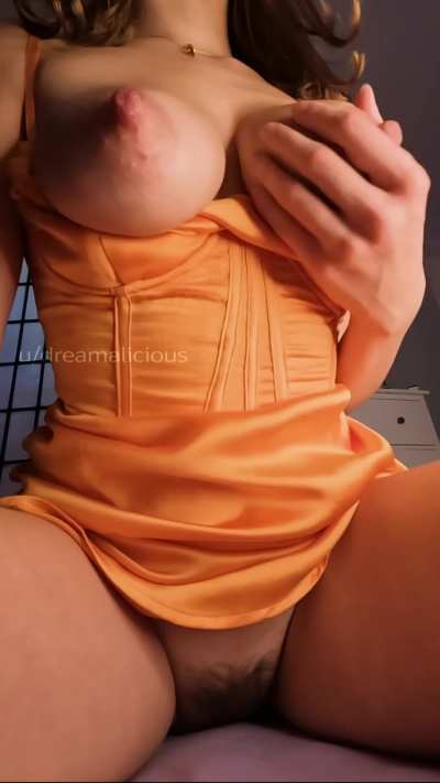 This dress is nice, but what's under it is even nicer