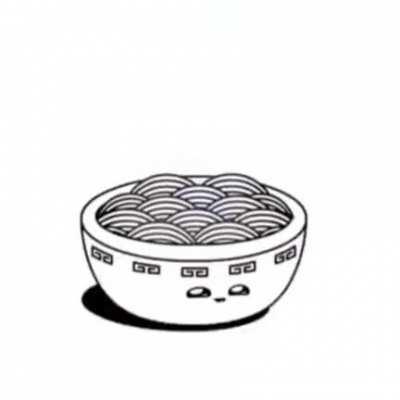 Oh, look! Just a cute animation of a ramen bowl