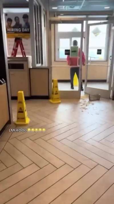 Woman throws a Mcbasket