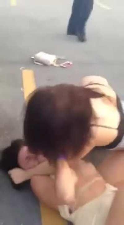 Parking lot beat down