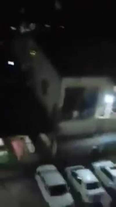 Police open fire in Tamwe, Yangon, Myanmar.