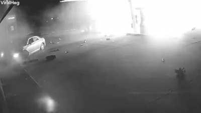 Driver was found and arrested after