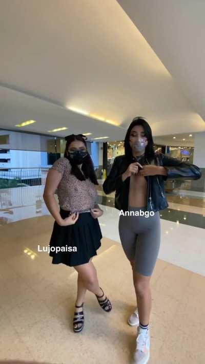 So we went shopping and we ended up flashing (slowmo)