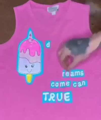 God forbid a girl do a little upcycling