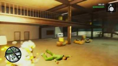 Knocked out by my own grenade…