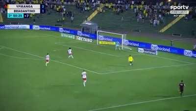 Ypiranga-RS [3] - [1] Red Bull Bragantino - Jhonatan Ribeiro '96 - For the Copa do Brasil: Ypiranga (3rd tier) had one less player, 7 minutes extra time with a threat of a tie against Bragantino (1st tier) and then Jhonatan Ribeiro simply does this