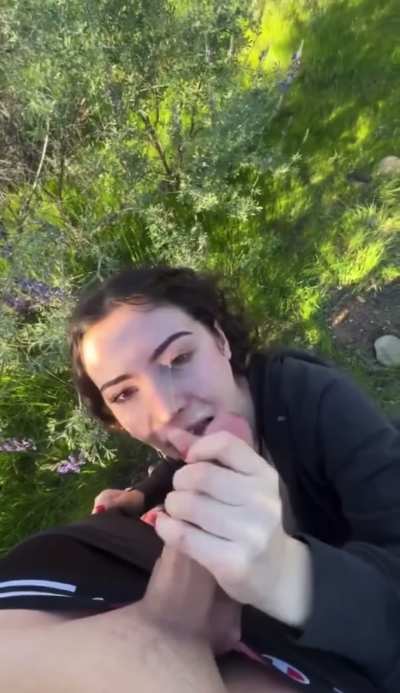 She wanna try a outdoor facial