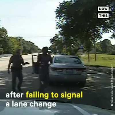 This is the video from Sandra Bland's cellphone