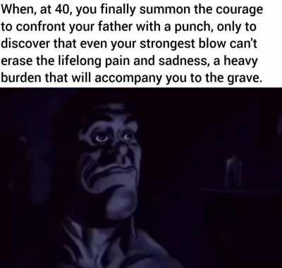 It won't make you feel better, nothing will