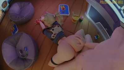 Cumming On Mercy Butt (Polished-Jade-Bell) [Overwatch]