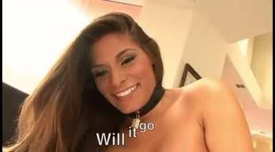 Madelyn Marie breaking character because of a big dick