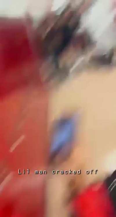 Lil man was not having it at all