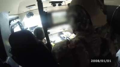 partisan unit that is not subordinate to the Ukrainian Army known as the Brotherhood Battalion conducts an attack on Russian troops near Kozinka in the Belgorod region of Russia