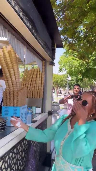 Joy while getting ice cream | IG 6/26/24