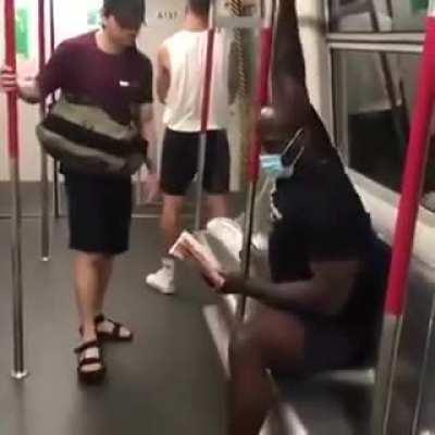 Man spreading at it's best