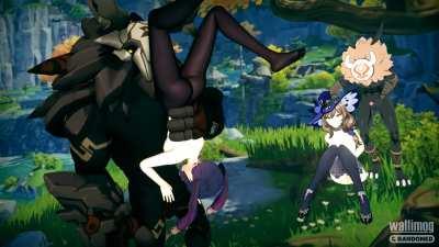 Mona / Lisa Face Fuck Animation (Sound) (Wallimog &amp;amp; Bandoned1) [Genshin Impact]