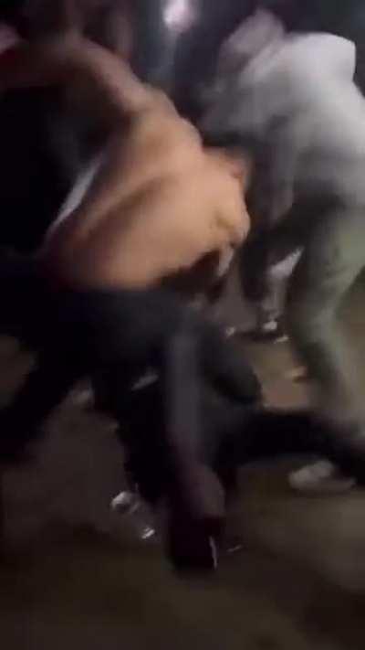 Throwing a piss cup into a crowd, what could go wrong?