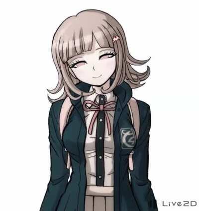 Made my first Live2D model using Chiaki's sprite :)