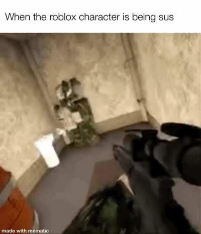 Sussy roblox character