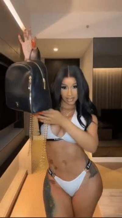 Cardi B can easily make any man empty their balls.. and she would gladly swallow every single drop of it.