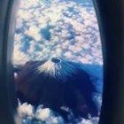 Flying over Mt. Fuji