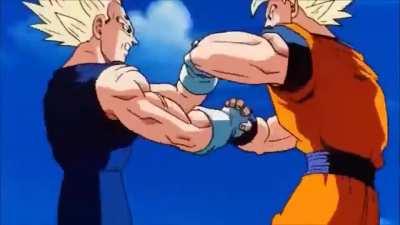 Dude Vegeta vs Goku was always so hype!