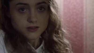 I want to stuff Natalia Dyer's mouth while she plays with herself