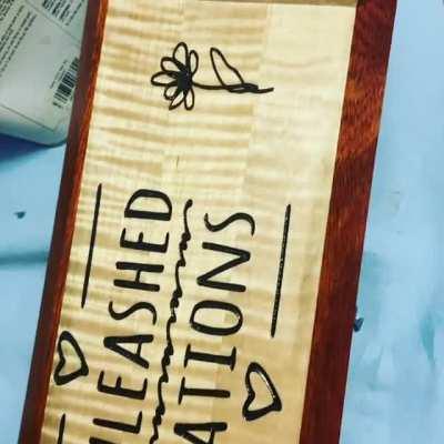 Girl wanted a sign for her hobby room, how’d I do?