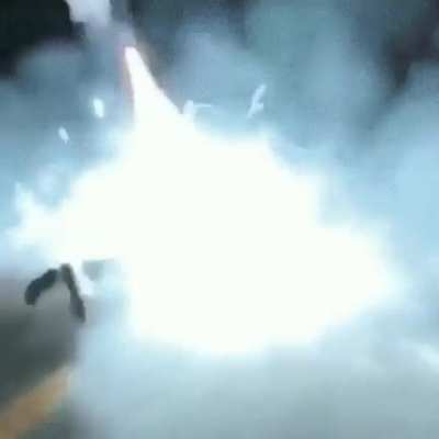 Literally got his ass blown off