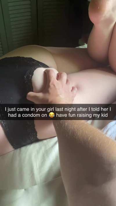 I swear I didn’t know he took off the condom!!!