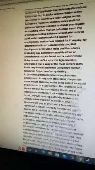Sign your rights to trial away for a line cook job? No thanks.