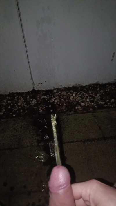 Was sitting outside and didn't want to get up, so I just let go