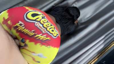 He got to fuck me through a hole in my tights