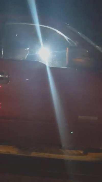Dad and son harass and blind drivers with lights in Colorado springs Colorado