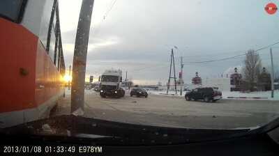 Under the tram. Inside view