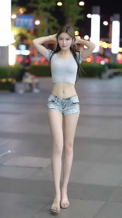 Long legged chinese girl
