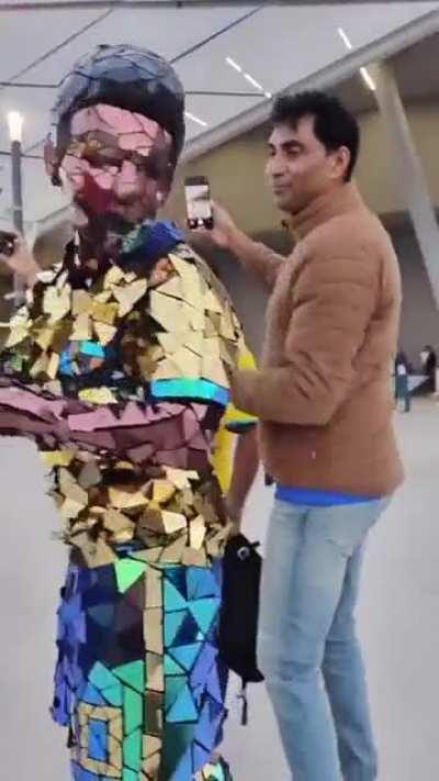 This outfit of a Brazilian fan