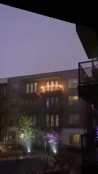 Thunderstorm last night: Dallas, TX